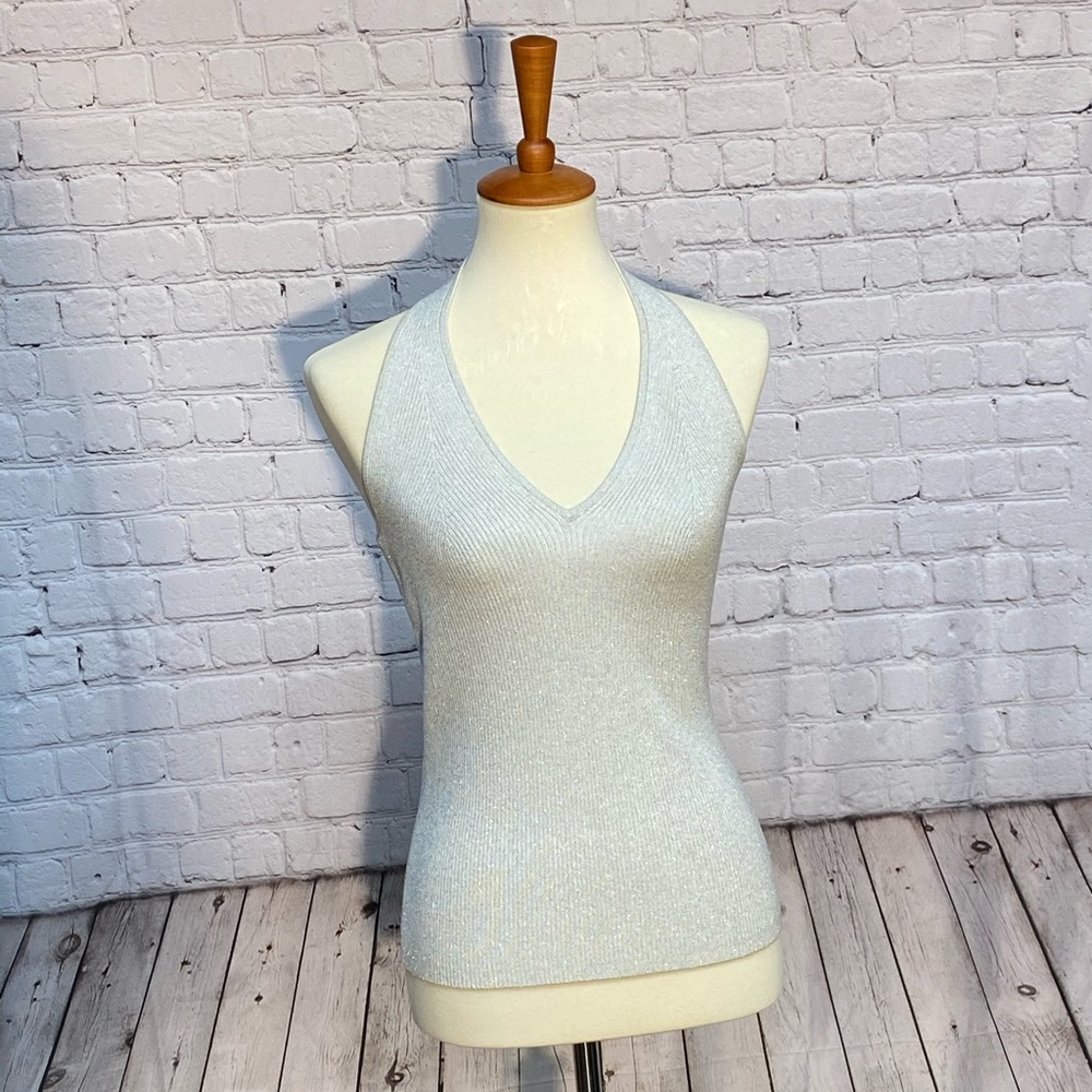 Sparkley knit halter top